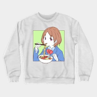 Just A Girl Who Loves Anime & Ramen Crewneck Sweatshirt